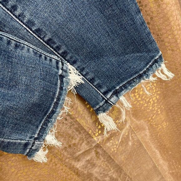 KanCan moto style skinny distressed mid rise ankle jeans, size 5/26 - Picture 4 of 8